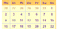 Kalender Gadget - aktuelles Datum